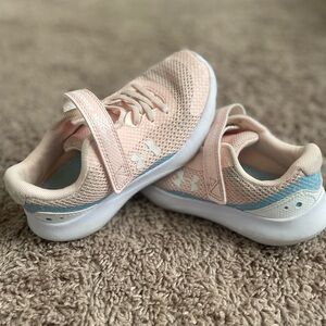 Under Armour Kids' Light Pink and Blue Sneakers